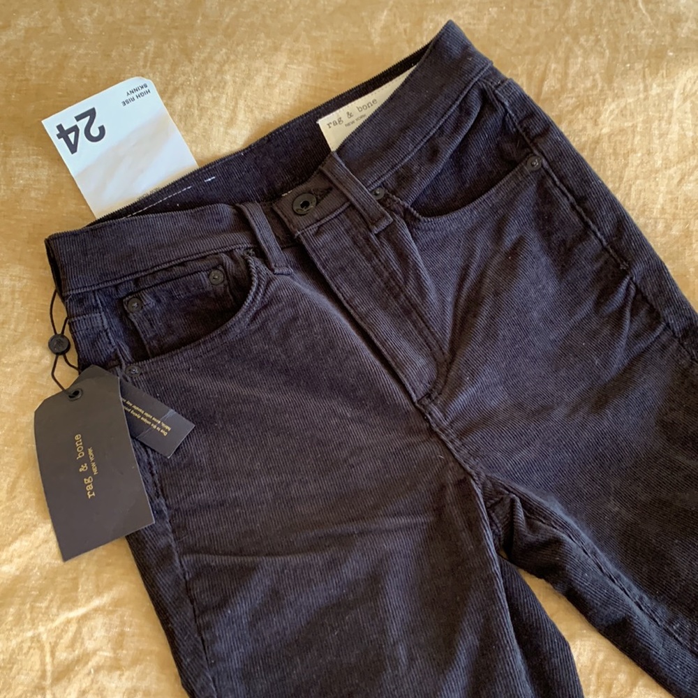 Rag & Bone high rise skinny corduroy pants